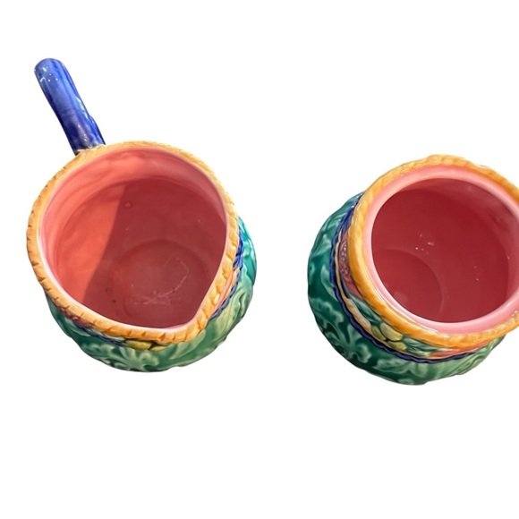 Fitz & Floyd Tuscany Fields Cream And Lidded Sugar Set 1995 Scarce Rare - Picture 5 of 10